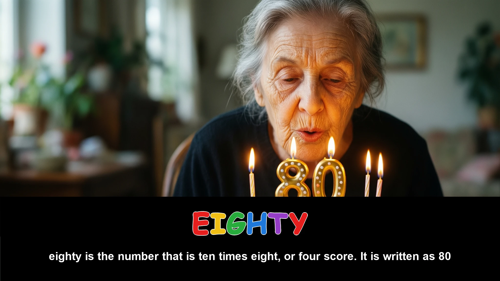 English Illustration for eighty